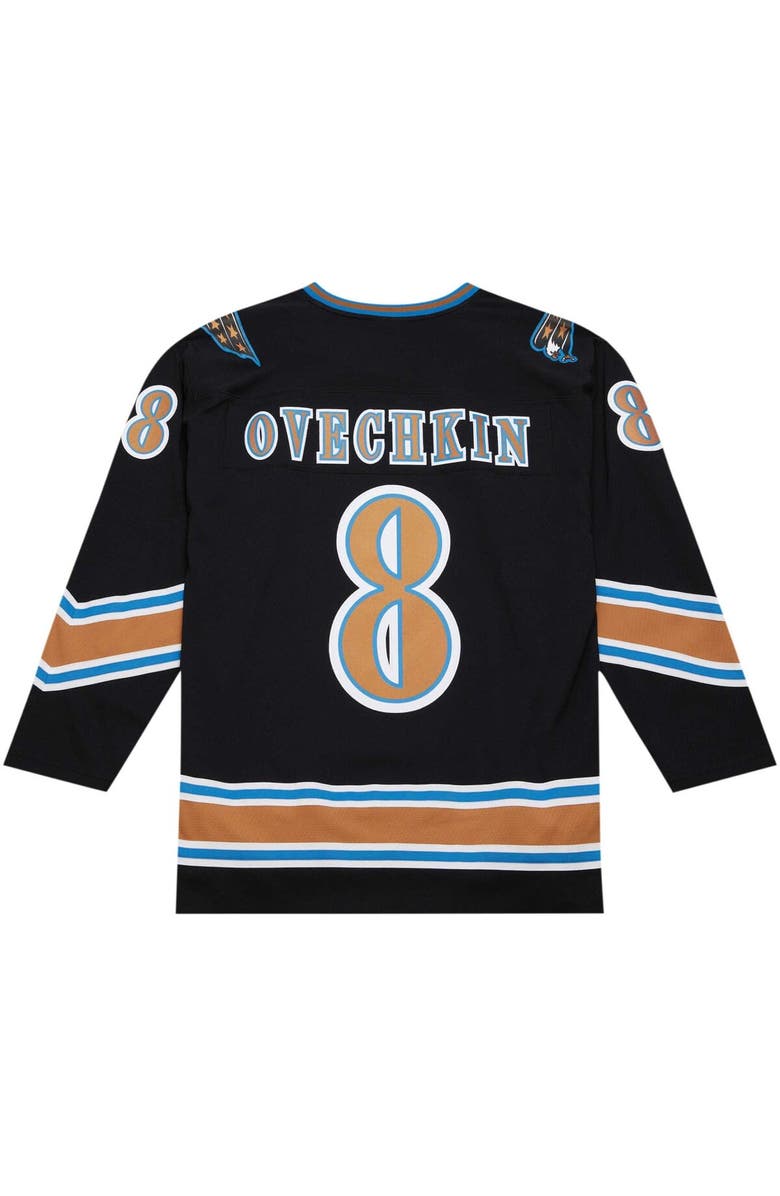 Mitchell & Ness Men's Mitchell & Ness Alexander Ovechkin Black Washington Capitals  2005/06 Blue Line Player Jersey, Alternate, color, 