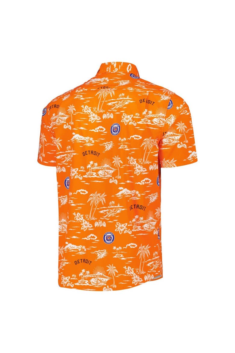 Men's Reyn Spooner Orange Detroit Tigers Kekai Button-Down Shirt, Alternate, color, Orange