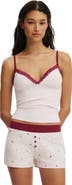 COTTON ON BODY Women's Dreamy Soft Lace Triangle Cami