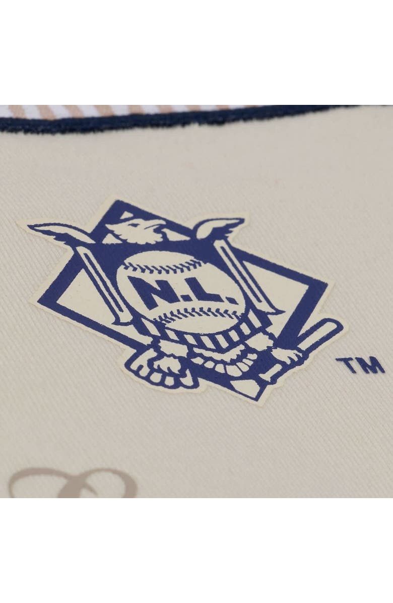 Mitchell & Ness Women's Mitchell & Ness  Cream Los Angeles Dodgers Cooperstown Yacht Rock Boxy Cropped T-Shirt, Alternate, color, Cream
