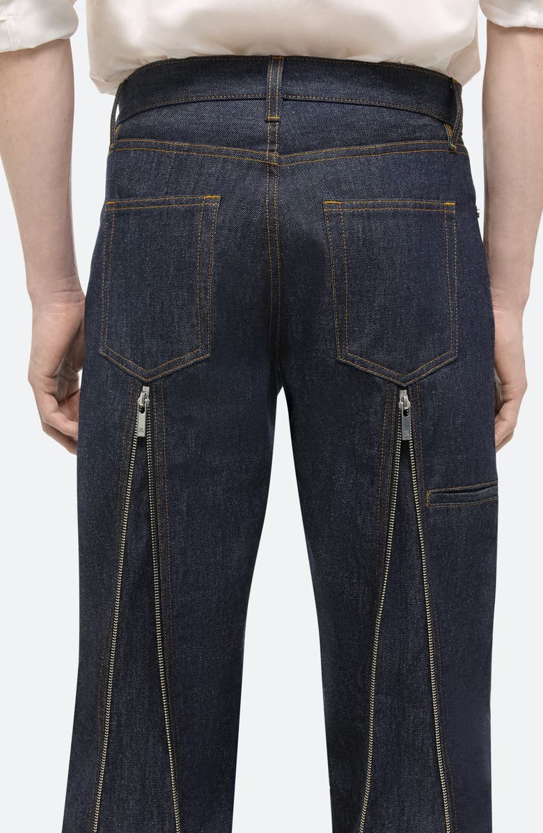 Helmut Lang Dual Zip Carpenter Straight Leg Jeans, Alternate, color, 