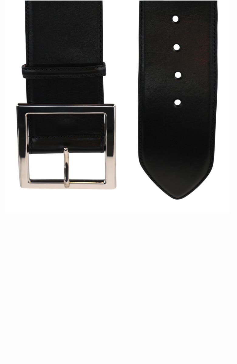 Alexander McQueen Puma Wide Leather Belt, Alternate, color, 