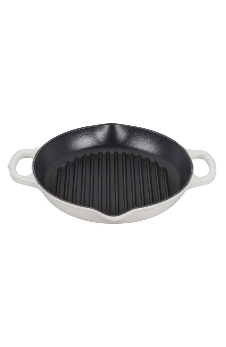 Le Creuset Signature 9.75-Inch Deep Round Enamel Cast Iron Grill Pan, Main, color, 