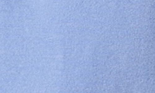 English Factory Puff Sleeve Mixed Media Top In Blue