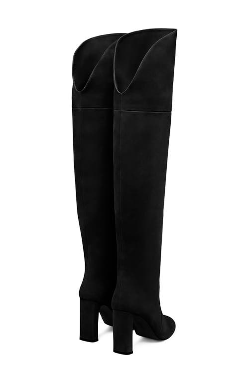 Stuart Weitzman Babette Over The Knee Tubo 85 Boot In Black
