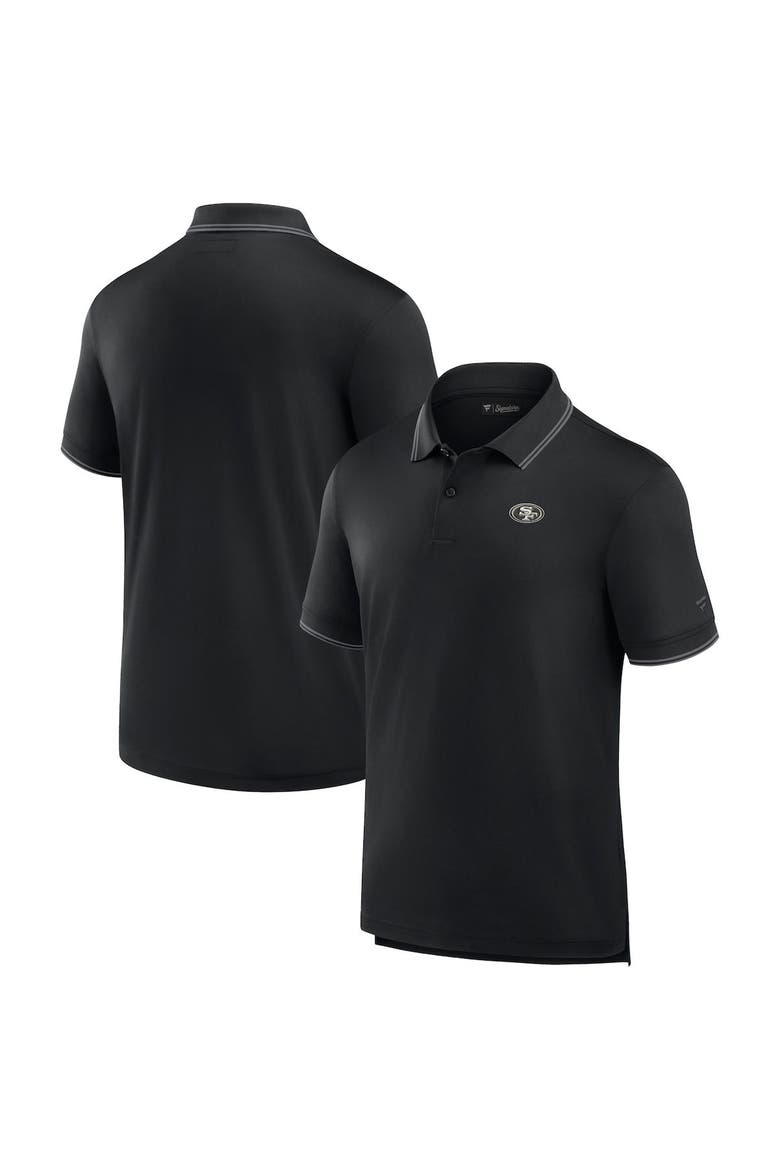 Men's Fanatics Signature Black San Francisco 49ers Pique Polo Shirt, Main, color, Black