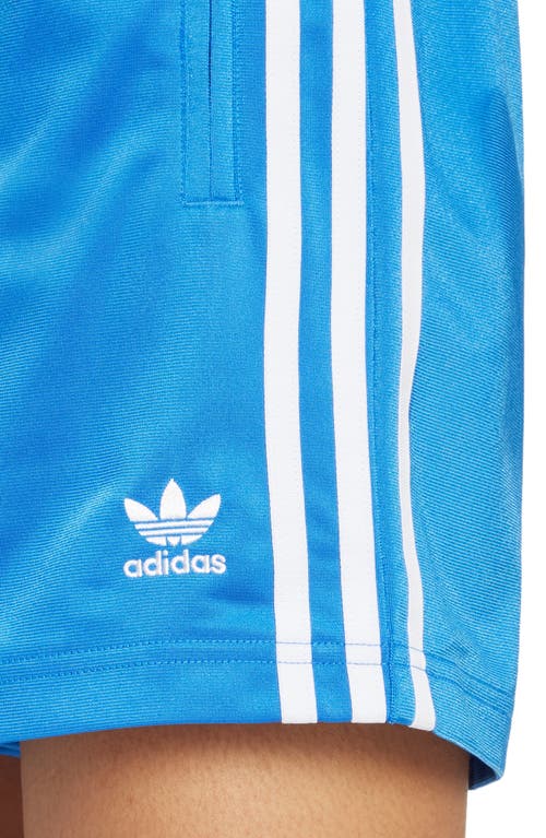 Shop Adidas Originals Firebird Recycled Polyester Shorts In Blue