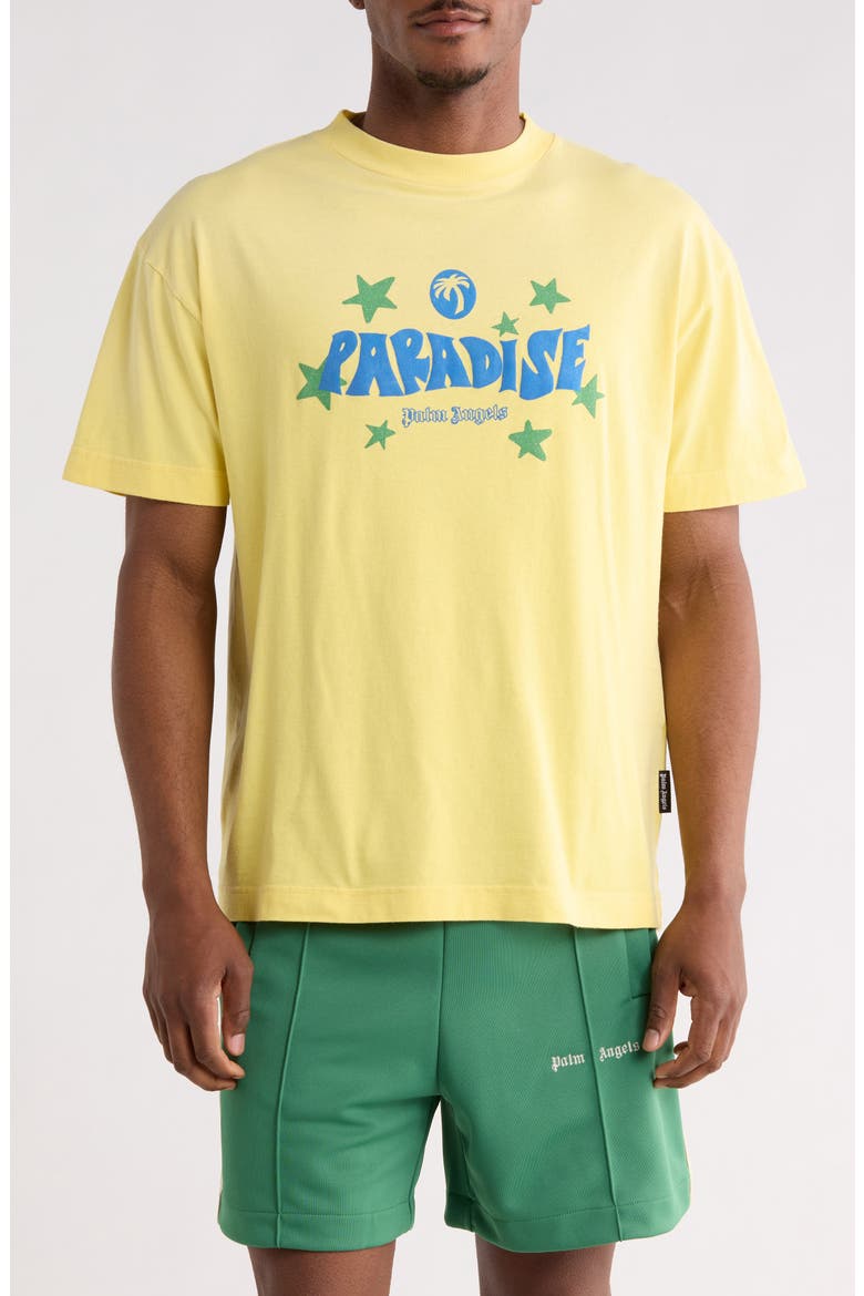 Paradise Logo Graphic T-Shirt, Main, color, YELLOW