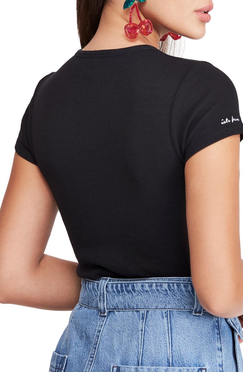 BDG Urban Outfitters Ribbed Baby Tee, Alternate, color,