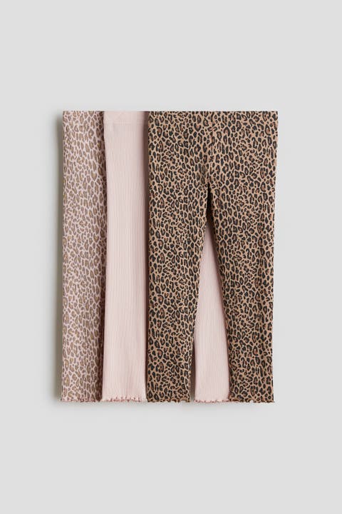 3-pack Ribbed Cotton Leggings