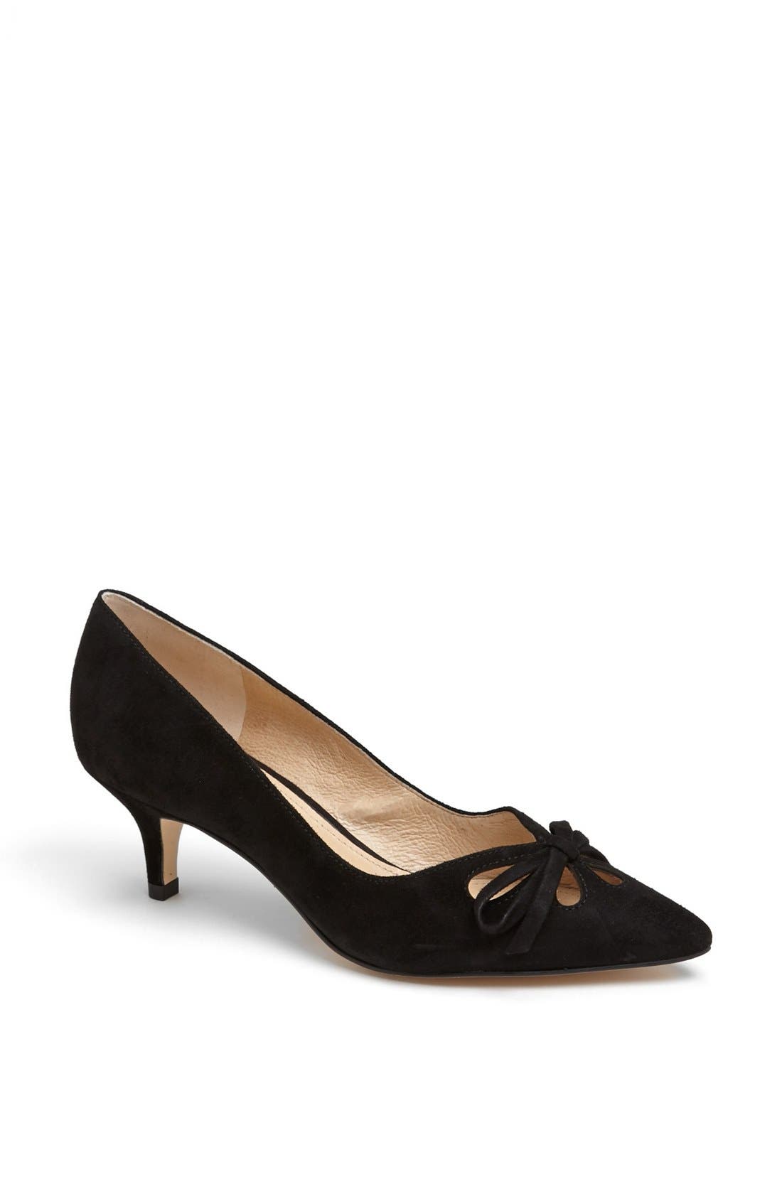 'Gardner' Pump, Main, color, BLACK SUEDE