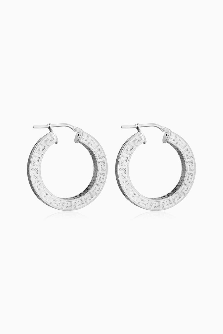 Sterling Silver Olympia Hoops, Alternate, color, Silver