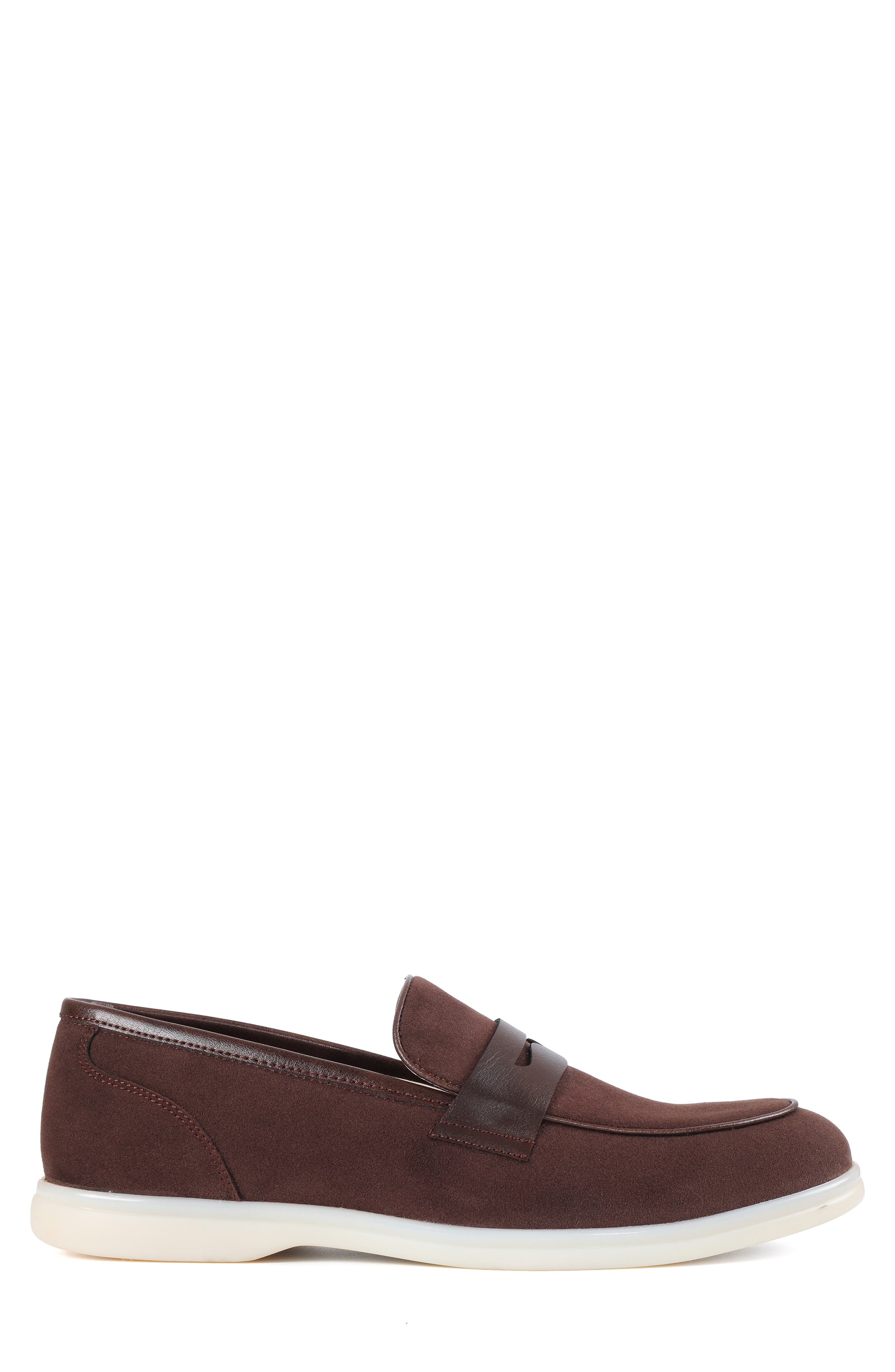 Broome Penny Loafer, Alternate, color, DARK BROWN