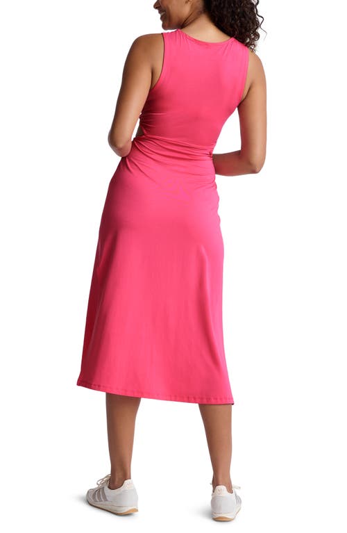 Beyond Yoga Around The World Front Twist Midi Dress