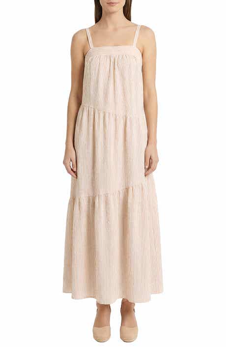 The Good Journey Stripe Tiered Maxi Dress