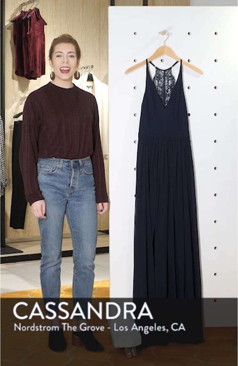 Everlasting Beauty Lace Back Chiffon Gown, sales video thumbnail