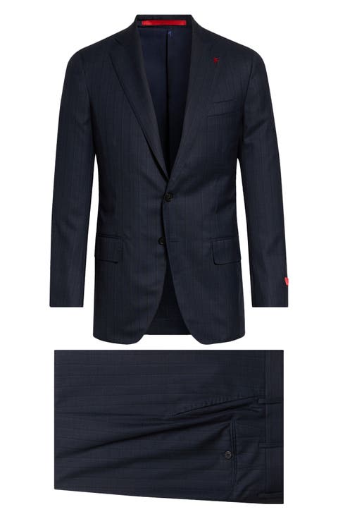 Delain Pinstripe Wool Suit