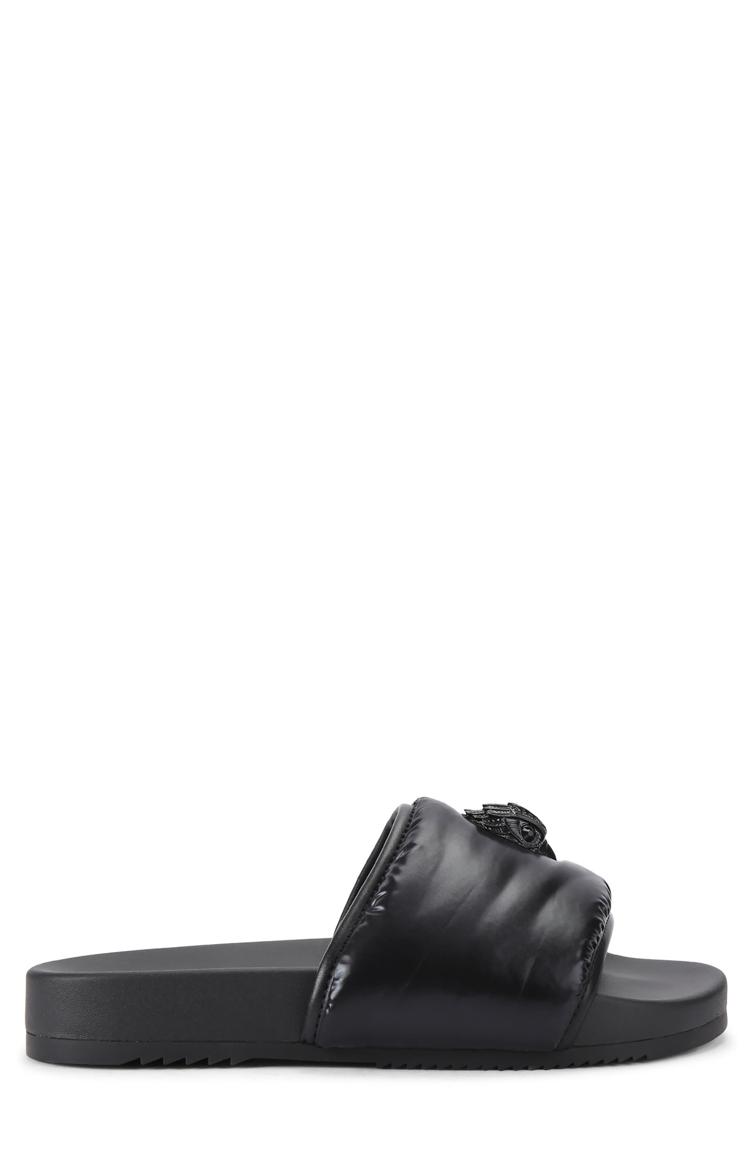 Kurt Geiger London Eagle Head Puff Slide Sandal, Main, color, Black
