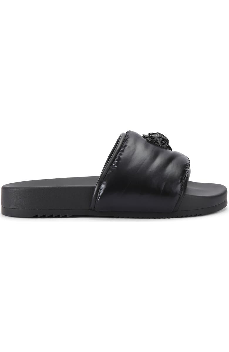 Kurt Geiger London Eagle Head Puff Slide Sandal, Main, color, Black