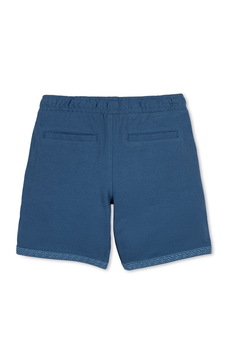 Hope & Henry Kids' Organic French Terry Pull-On Short, Alternate, color, Stone Blue