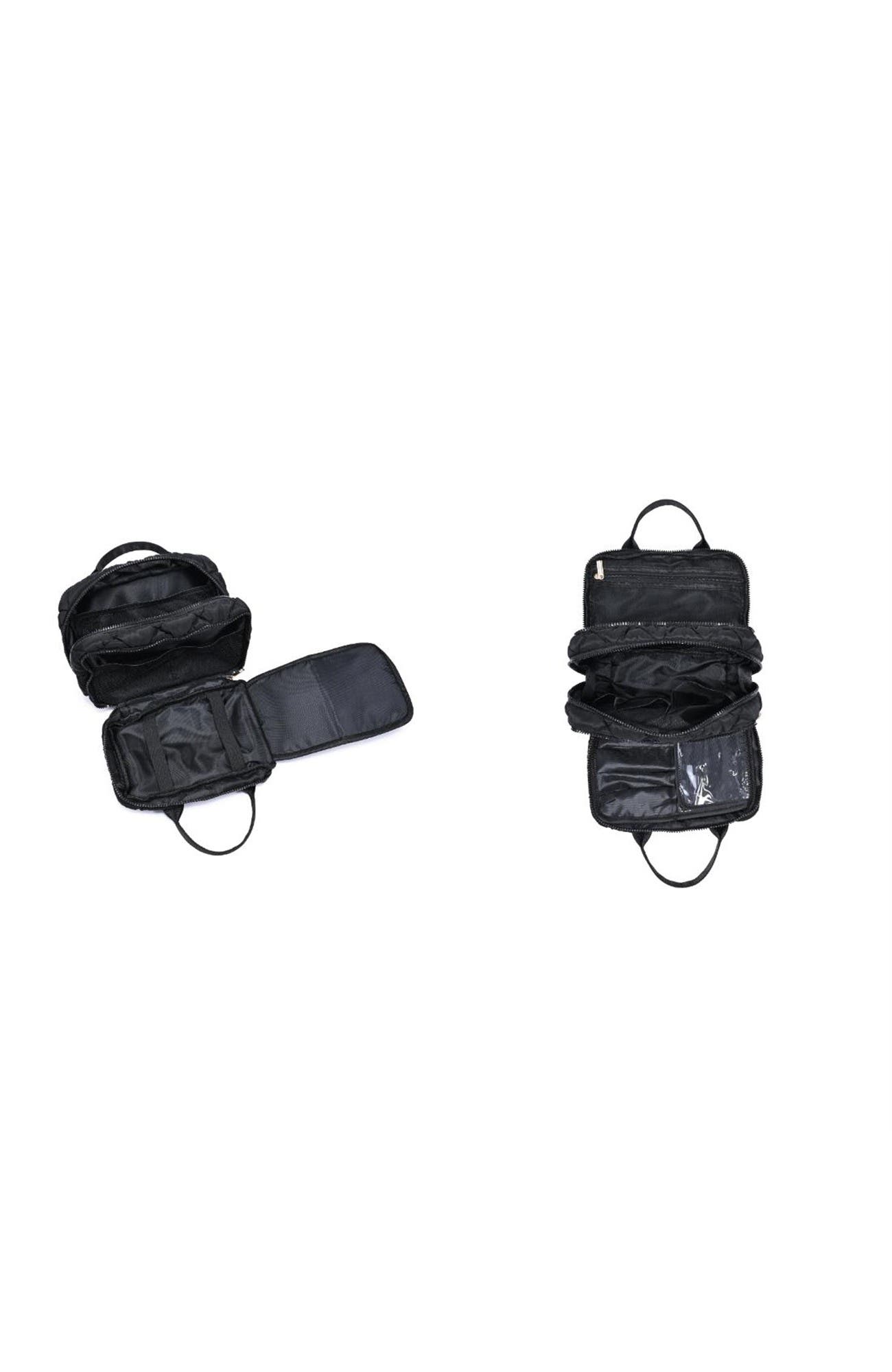 Total Order - Quilted Travel Organizer, Alternate, color, Black