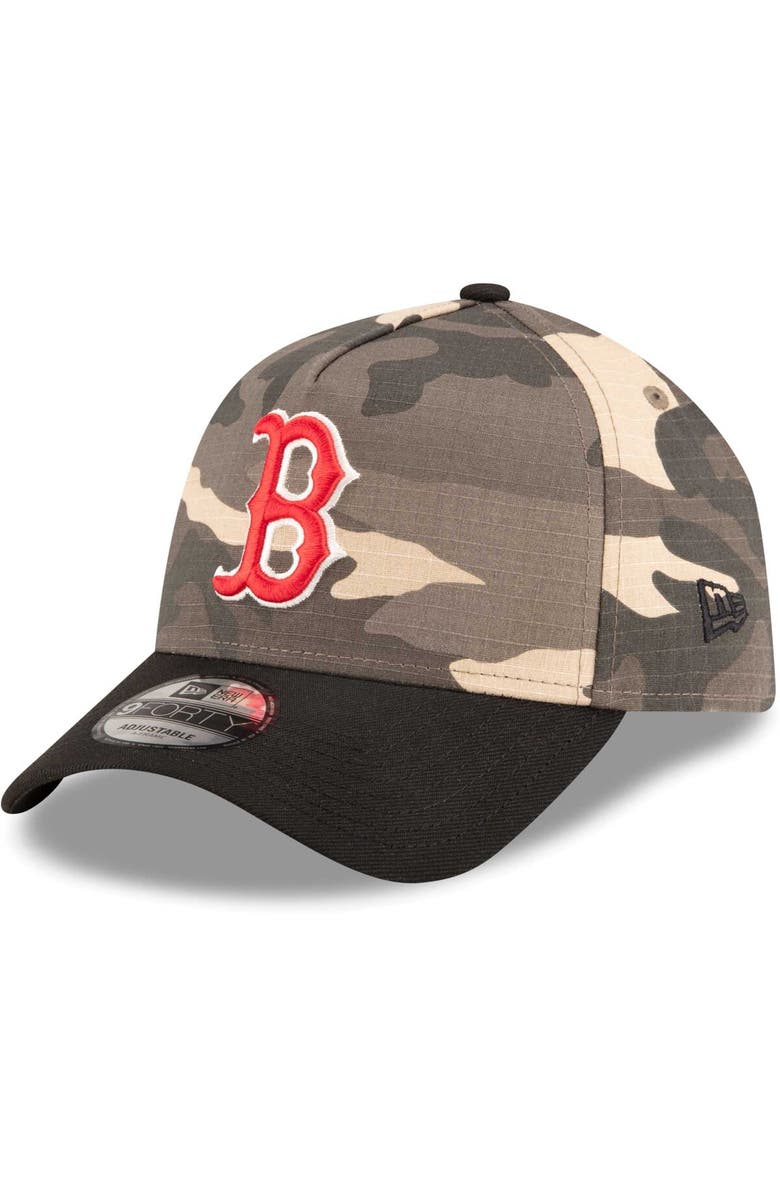 New Era Men's New Era Boston Red Sox Camo Crown A-Frame 9FORTY Adjustable Hat, Alternate, color, Camo