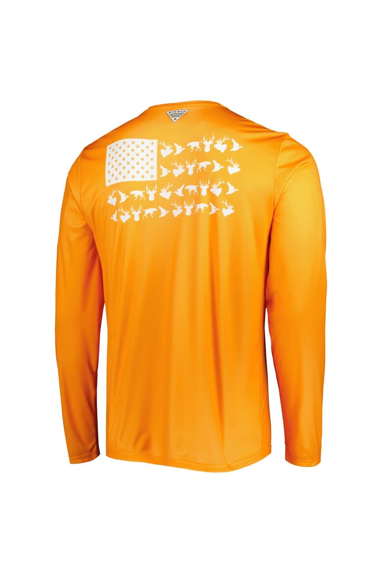 Men's Columbia Tennessee Orange Tennessee Volunteers Terminal Shot Omni-Shade Omni-Wick Long Sleeve T-Shirt, Alternate, color, Tennessee Orange
