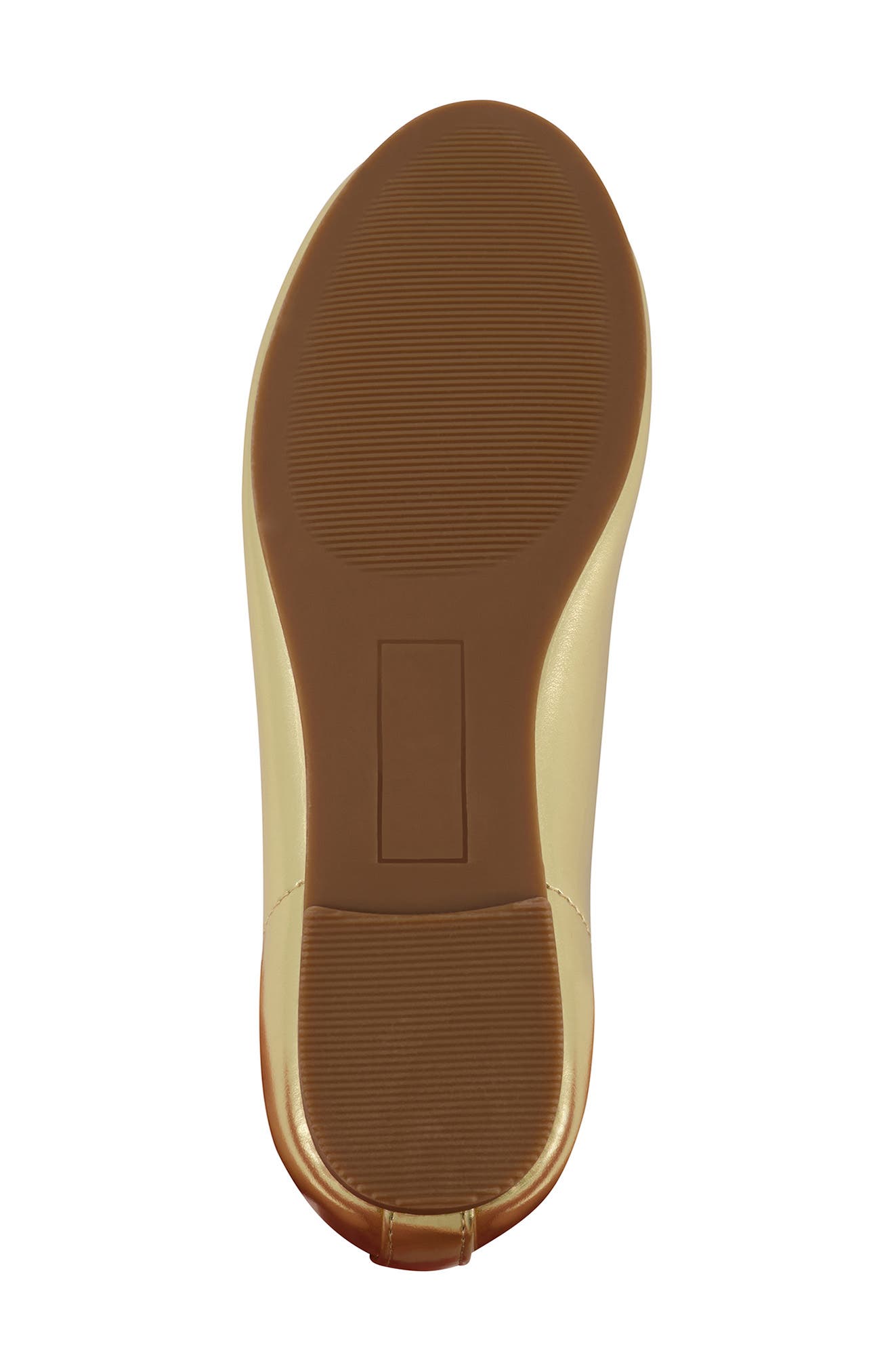 Amy Scallop Flat, Alternate, color, GOLD