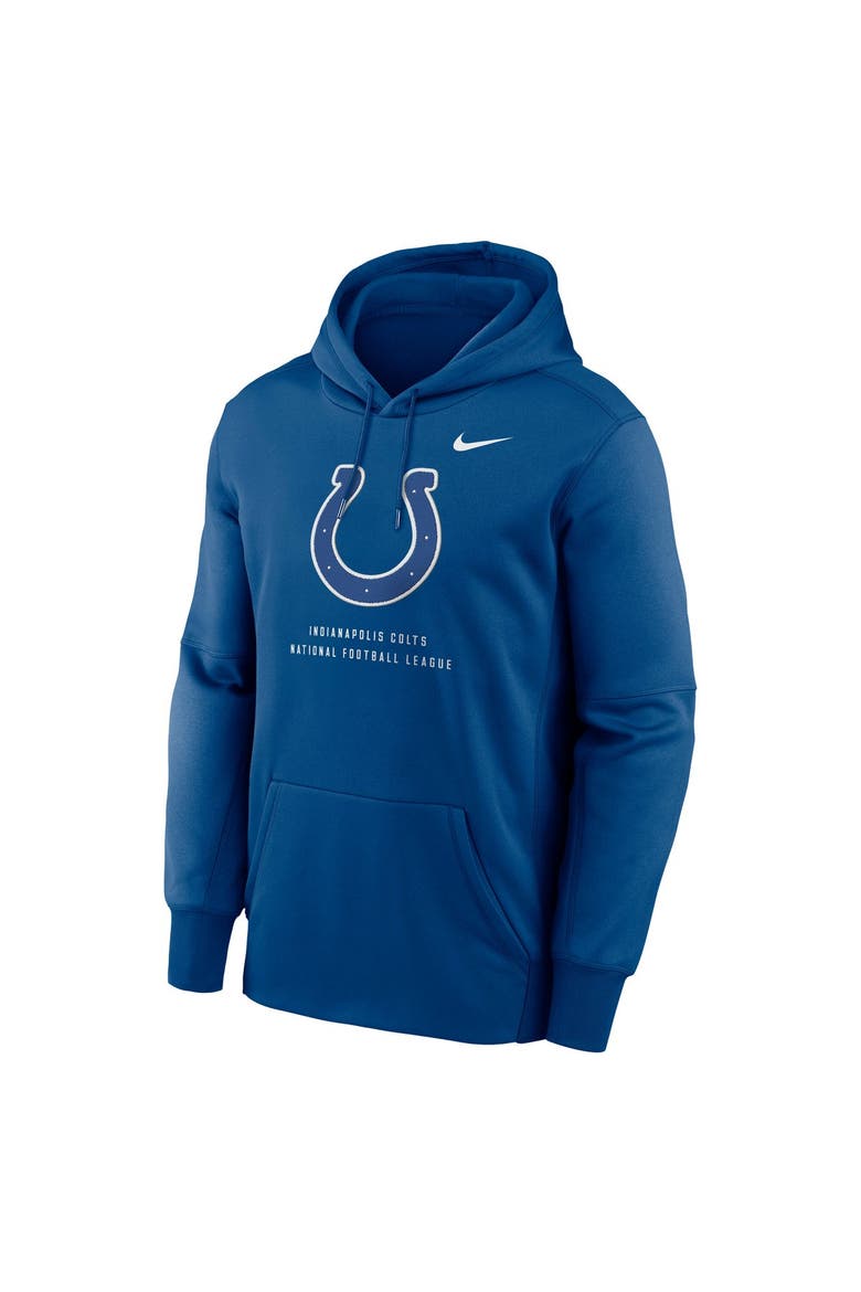 Men's Nike Blue Indianapolis Colts Toss Sweep Therma-FIT Hoodie, Alternate, color, Blue