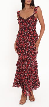 Petal & Pup Virginia Floral Ruffle Maxi Dress