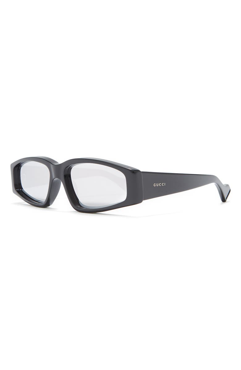 Gucci 58mm Rectangular Sunglasses, Alternate, color,