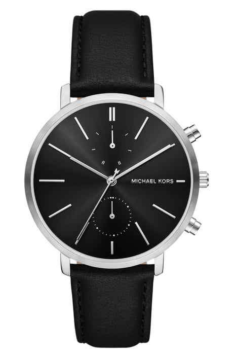 Blake Multifunction Leather Strap Watch, 42mm