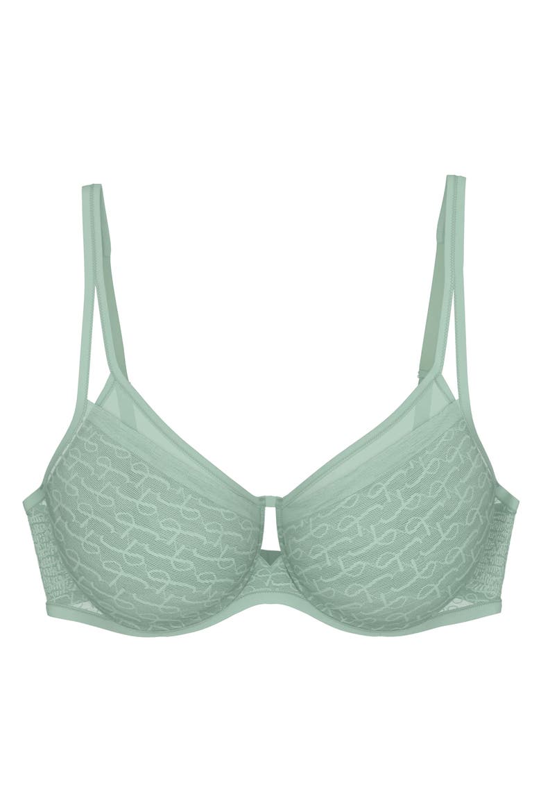 Signature Sheer Minimizer Bra, Main, color, MISTY TURQUOISE