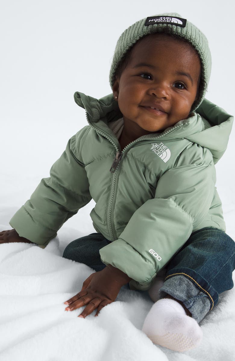 The North Face Baby North Down Fleece Lined Jacket, Alternate, color, Slate Moss