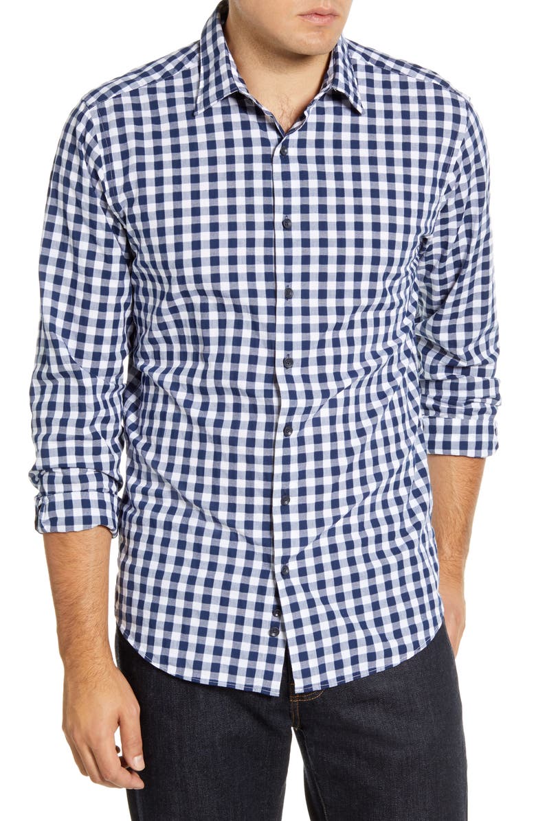 Rodd & Gunn Dixon Road Sport Fit Long Sleeve Check Button-Up Shirt, Main, color, 