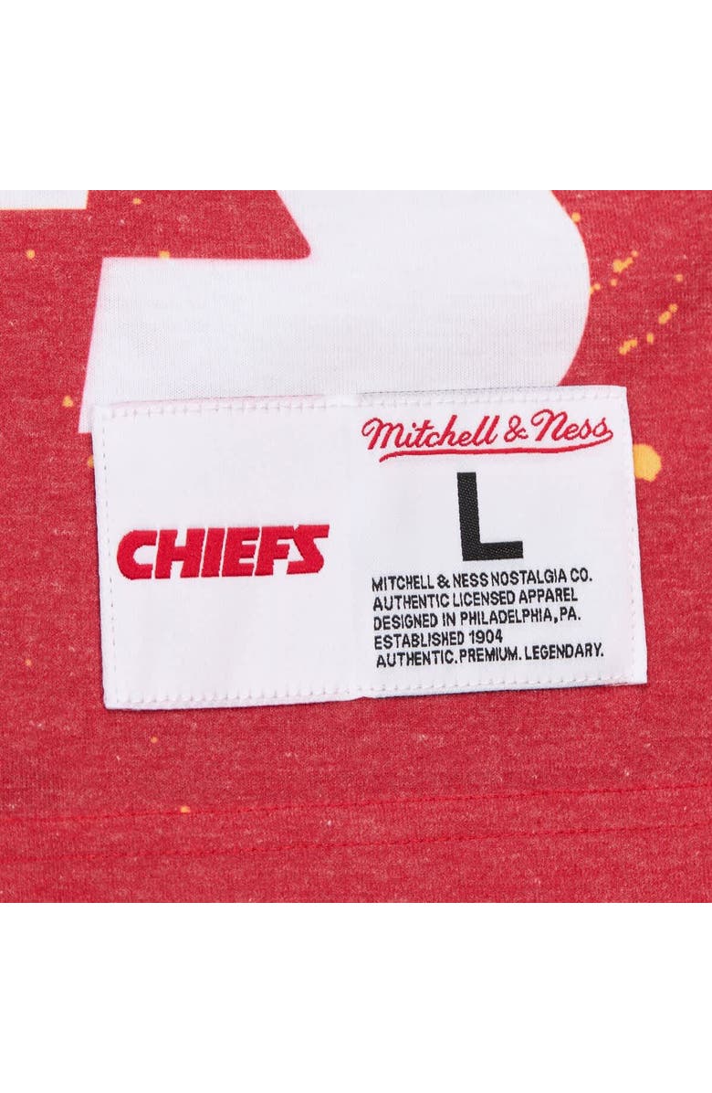 Mitchell & Ness Men's Mitchell & Ness White Kansas City Chiefs Team Burst Vintage Logo T-Shirt, Alternate, color, White