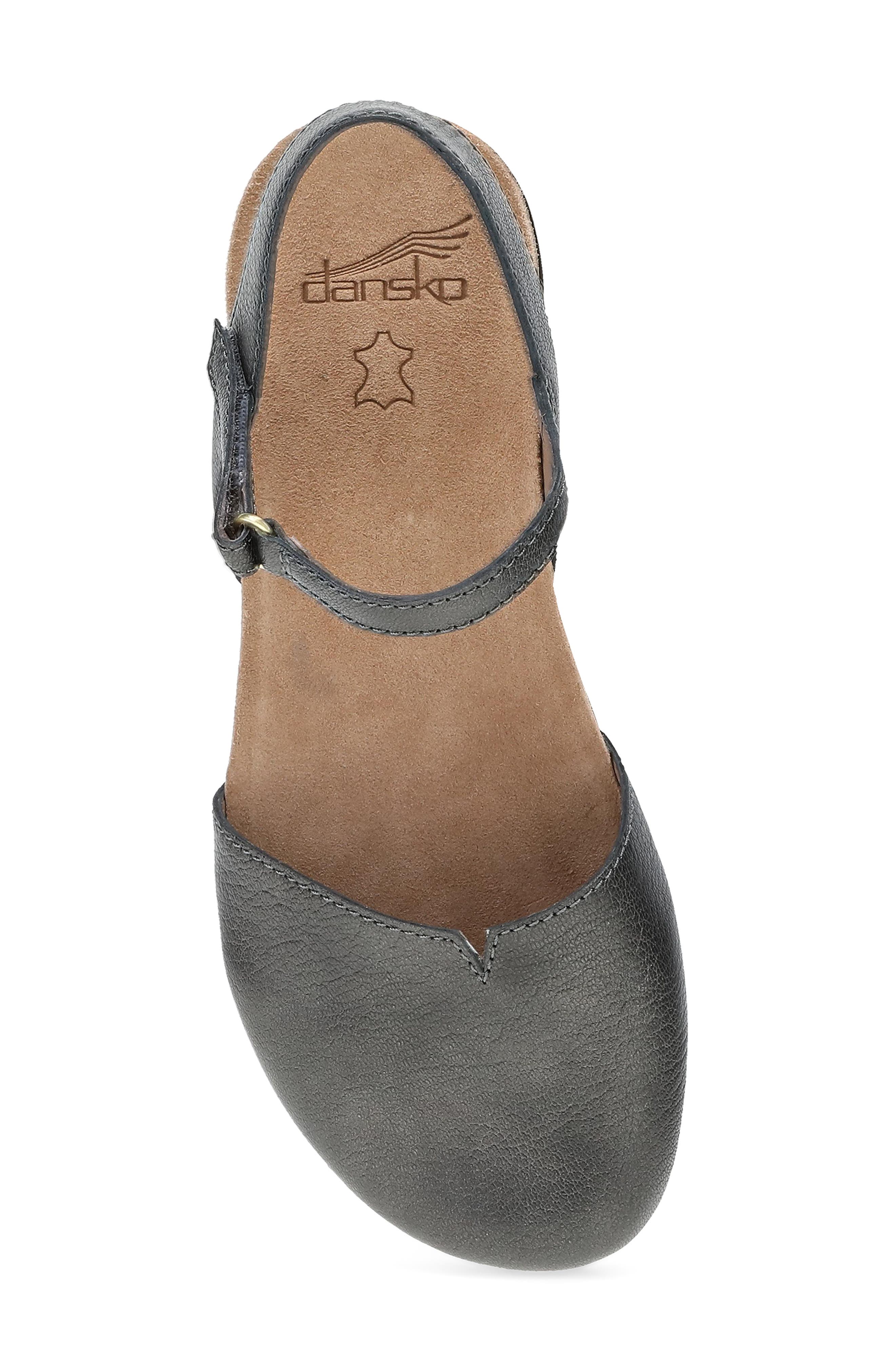 Dansko Rowan Flat, Alternate, color, Graphite
