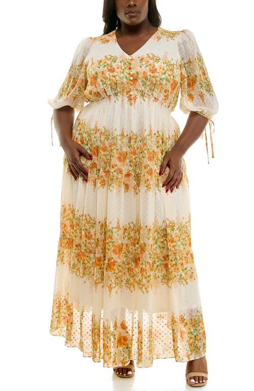 TAYLOR DRESSES TAYLOR DRESSES FLORAL TIERED MAXI DRESS