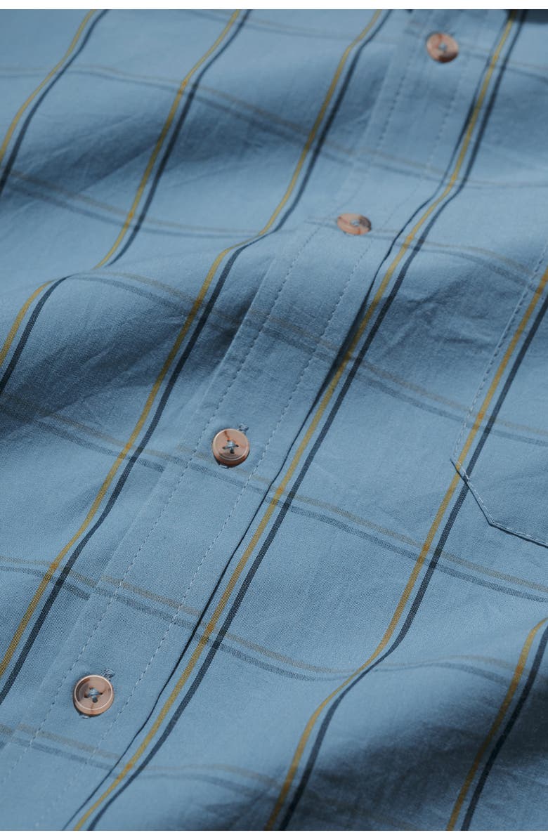 Seasalt Cornwall Banyan Windowpane Check Organic Cotton Button-Up Shirt, Alternate, color, Scrimshaw Tide