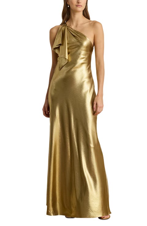 Elzira Hammered Satin Gown