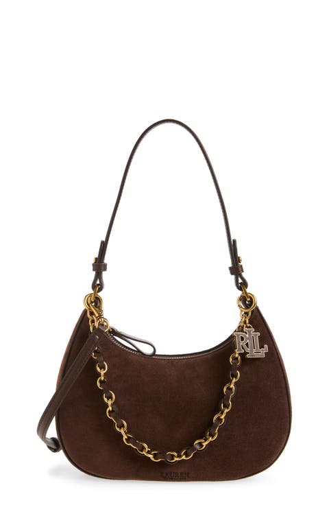 Chain Suede Shoulder Bag