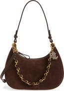 Lauren Ralph Lauren Chain Suede Shoulder Bag