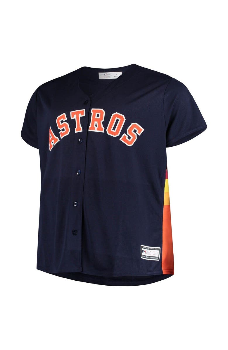 MAJESTIC Men's Majestic Jose Altuve Navy Houston Astros Big & Tall Replica Player Jersey, Alternate, color,
