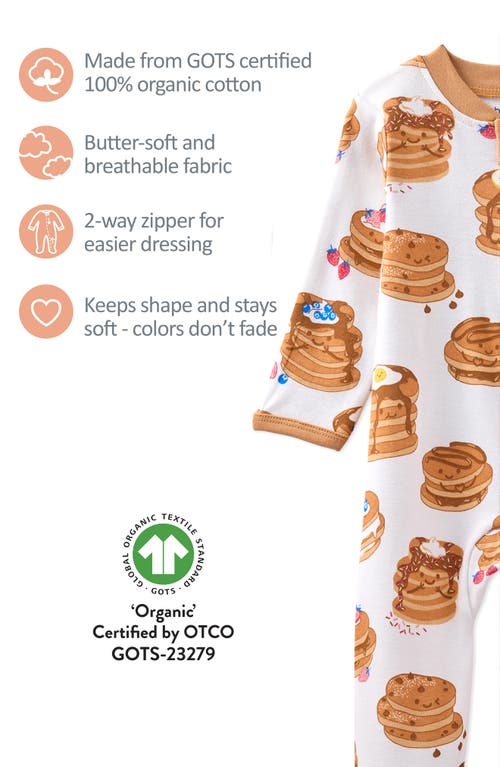 Butterblu Scout Fitted One-piece Organic Cotton Footie Pajamas In Multi
