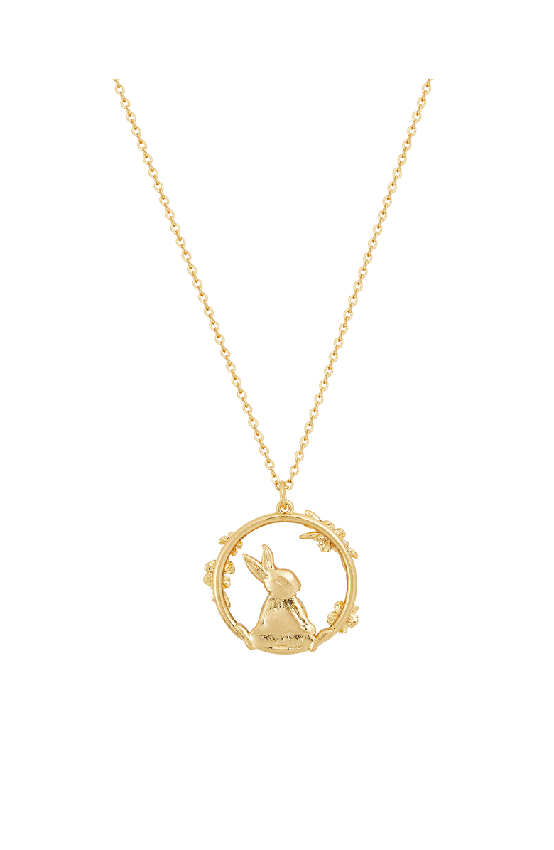 Fable England x Peter Rabbit Forget Me Not Necklace, Alternate, color, Gold