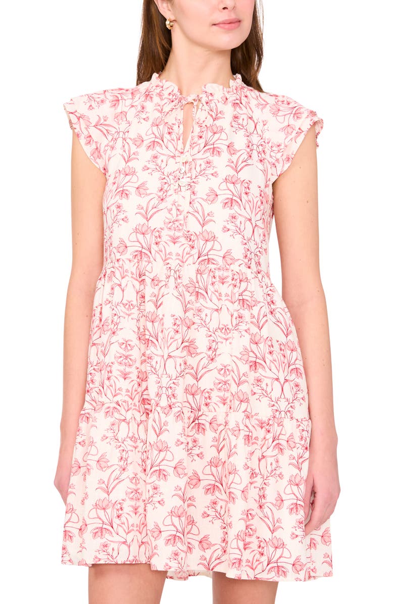 Halogen<sup>®</sup> Flutter Sleeve Tiered Dress, Alternate, color,