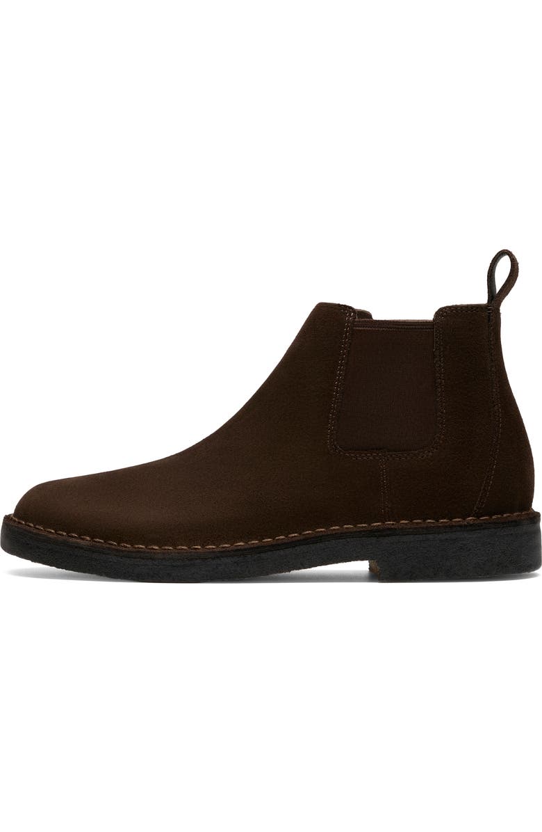Clarks<sup>®</sup> Originals Desert Chelsea Boot, Alternate, color, Dark Brown Suede