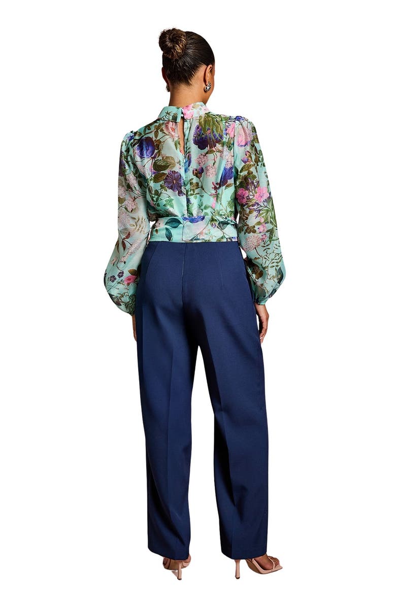 Coast Petite Pintuck Detail Wide Leg Jumpsuit, Alternate, color, Sage