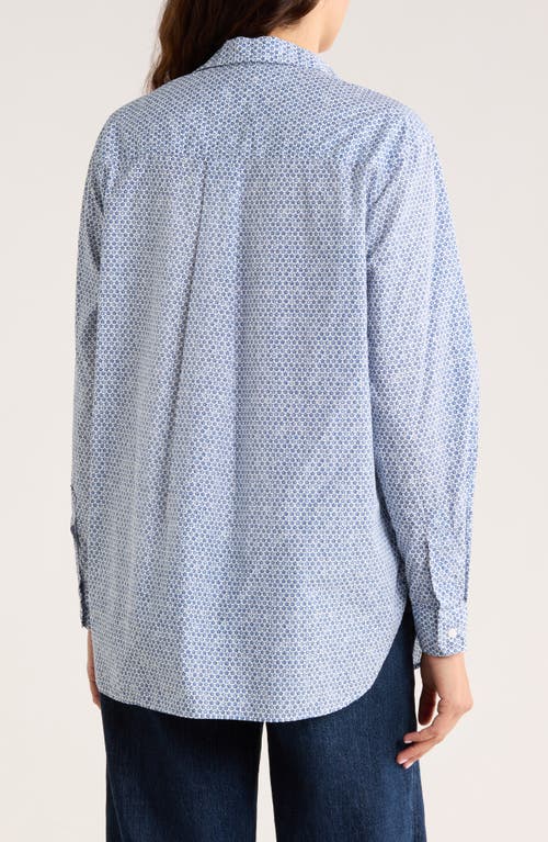 Frank & Eileen Joedy Boyfriend Button-up Shirt In Blue