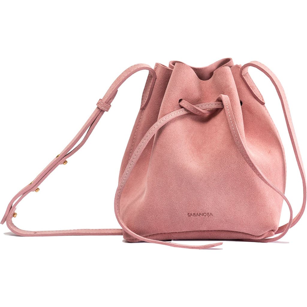 SABANDIJA Courtesy Suede Crossbody Bag in Rose  product